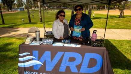 Staffers at the Water Replenishment District booth