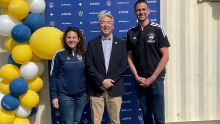Asm. Muratsuchi with LA Galaxy staffers