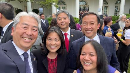 Group photo of Asm. Muratsuchi and fellow legislators