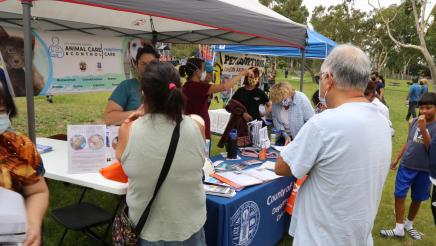 Booths of some of the participating organizations