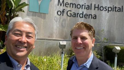 Asm. Muratsuchi with CEO Patrick Caster