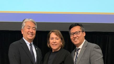 Asm. Muratsuchi with Asm. Vince Fong and fellow panelist Fran Inman