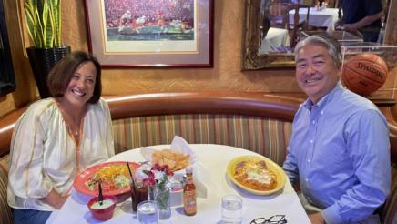 Asm. Muratsuchi at lunch with Mayor Victoria Lozzi