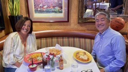 Asm. Muratsuchi at lunch with Mayor Victoria Lozzi
