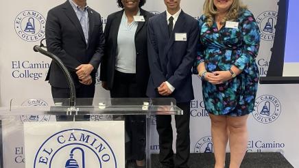 Asm. Muratsuchi with ECC president Dr Brenda Thames and guest speakers