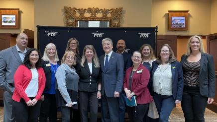 Asm. Muratsuchi with South Bay PTA leaders
