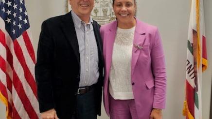 Asm. Muratsuchi with Superintendent Dr. Nikki Wesley
