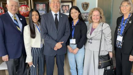 Group photo of Asm. Muratsuchi, Gene Block, Debby Stegura and others