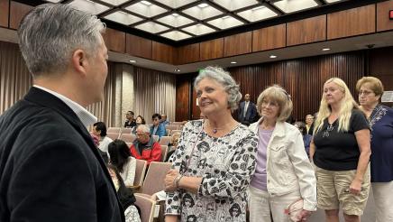 Constituents in line to speak with Asm. Muratsuchi individually
