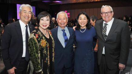 Asm. Muratsuchi with George Takei, his spouse Brad and others