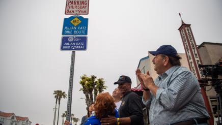 New Julian Katz street sign unveiled