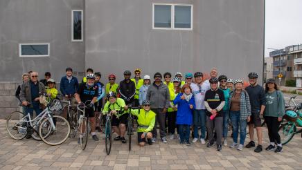 Group photo of ride participants