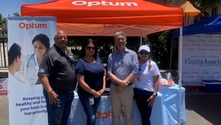 Asm. Muratsuchi with Optum booth staffers