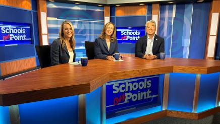 Asm. Muratsuchi with Moderator Liz Graswich and Host Dr. Debra Duardo