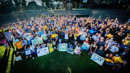 El Segundo Little League supporters on field
