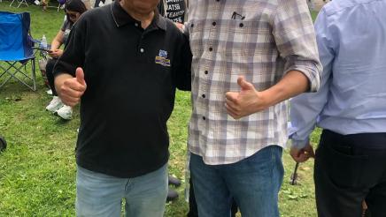 Asm. Muratsuchi with picnic attendee