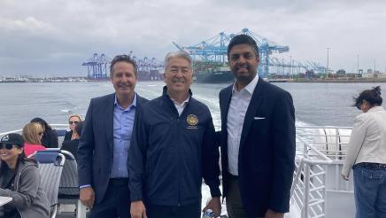 Asm. Muratsuchi with Tim DeMoss and Avin Sharma