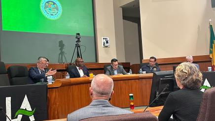 Asm. Muratsuchi speaks to hearing witnesses