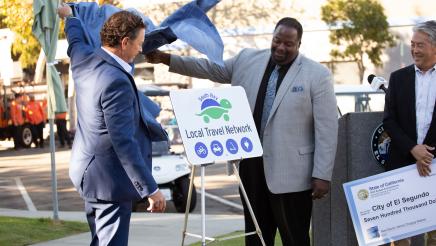 South Bay Local Travel Network sign unveiled