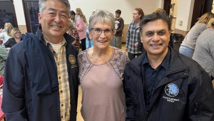 Asm. Muratsuchi with Councilmember Sheikh and attendee