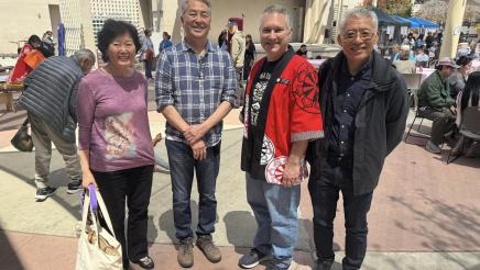 Asm. Muratsuchi with festival attendees
