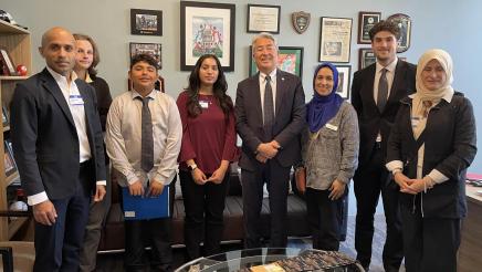 Group photo of Asm. Muratsuchi with Council on American-Islamic Relations California members