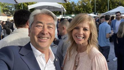 Asm. Muratsuchi with event attendee