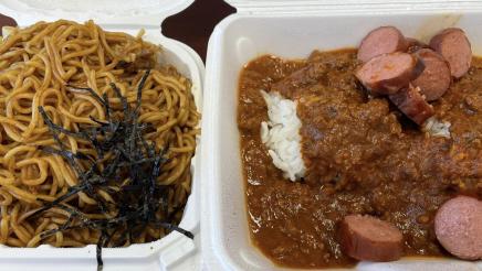 Two food dishes side-by-side