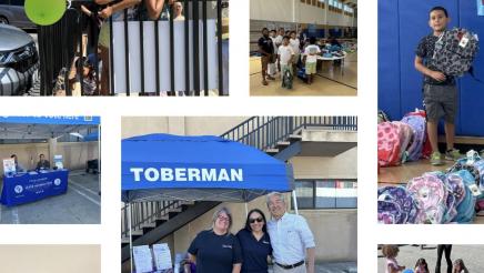 Photo collage of event, centered by photo of Asm. Muratsuchi with community partners