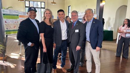 Group photo of Asm. Muratsuchi with Mike Webb and three others