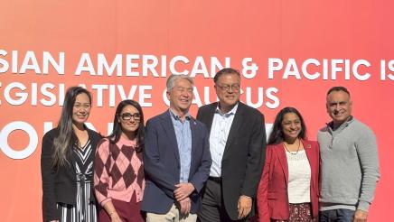 Group photo of Asm. Muratsuchi with other API leaders