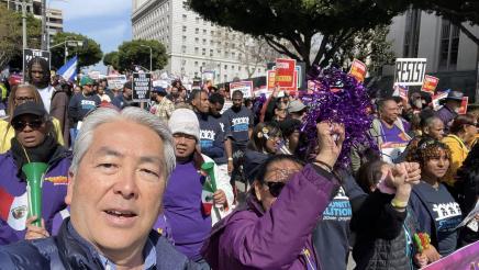 Asm. Muratsuchi and many others marching