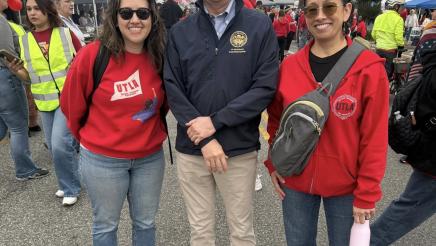 Asm. Muratsuchi with UTLA members